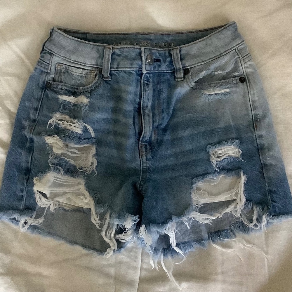 American Eagle Jean Shorts Size: 0